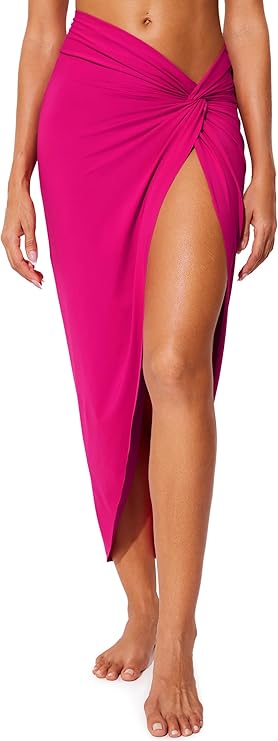 African Kikoi: DOBREVA Women's Beach Cover Ups Sarong Skirt Bathing Suit Cover image 3